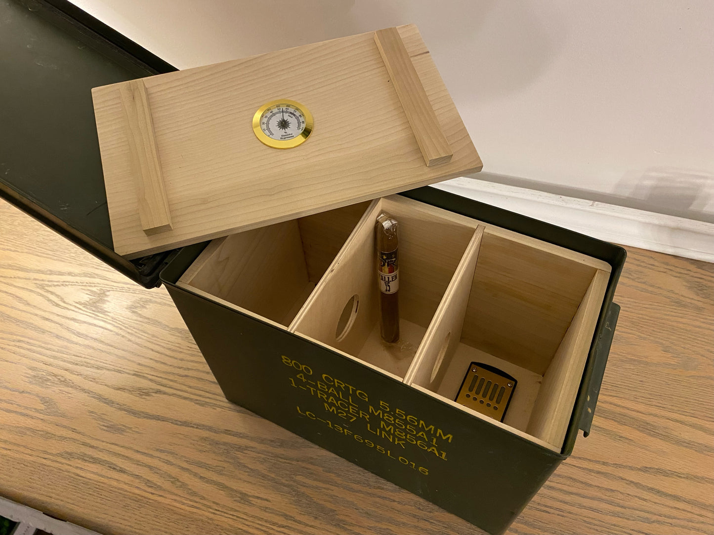 DCC Fat .50 Cal Ammo Can Humidor Insert (Only)