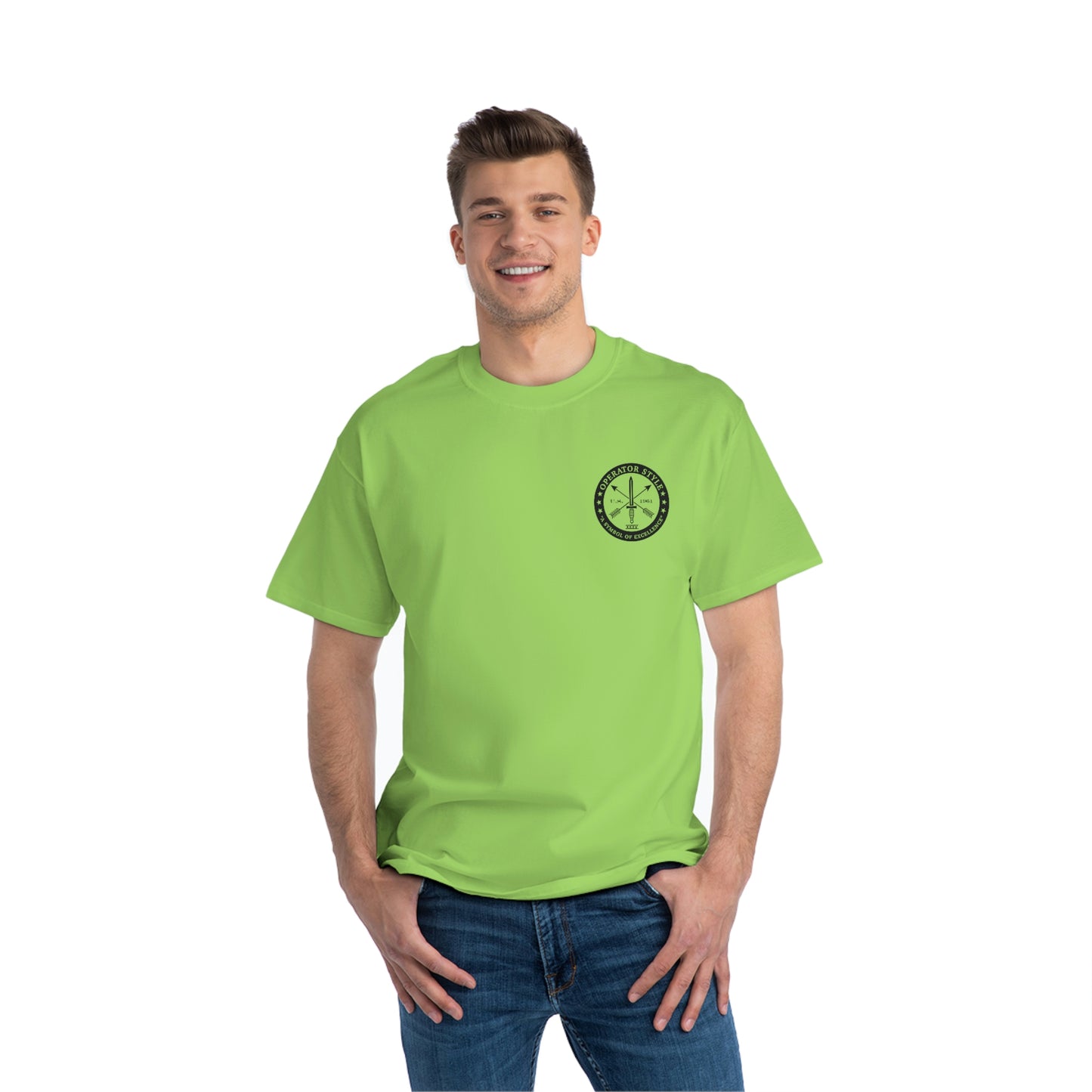 Operator Style/DCC Hanes 100% Cotton Beefy-T® Short-Sleeve T-Shirt