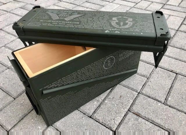 Limited Edition Green Beret Custom 40MM Ammo Can Humidor
