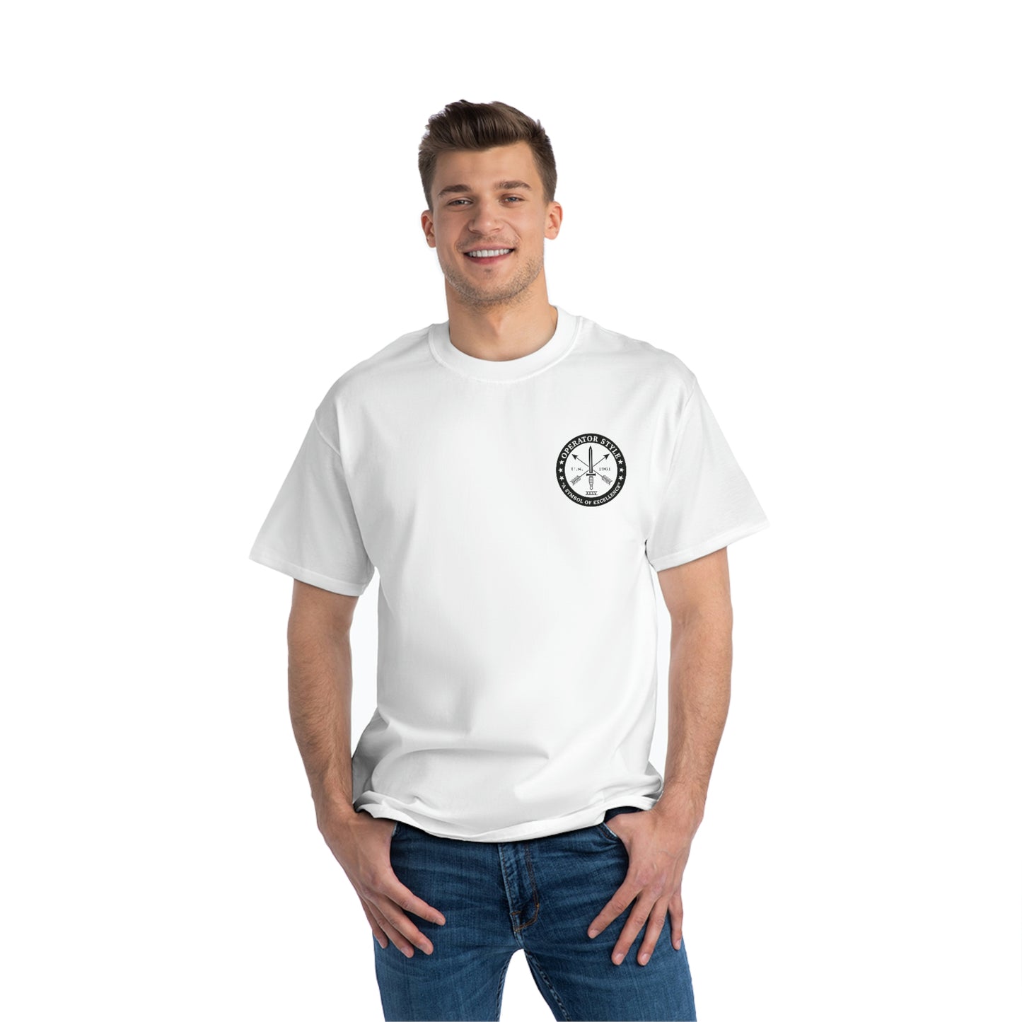 Operator Style/DCC Hanes 100% Cotton Beefy-T® Short-Sleeve T-Shirt