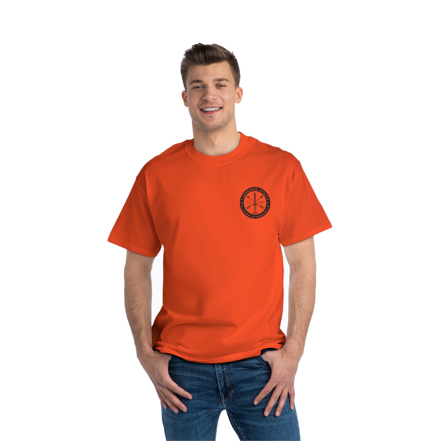 Operator Style/DCC Hanes 100% Cotton Beefy-T® Short-Sleeve T-Shirt