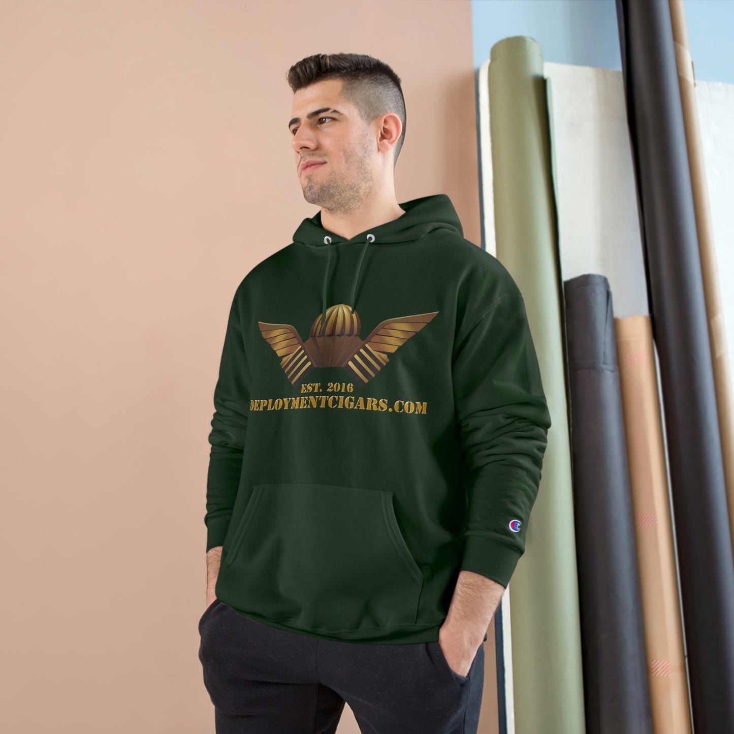 Champion Gold Logo Hoodie