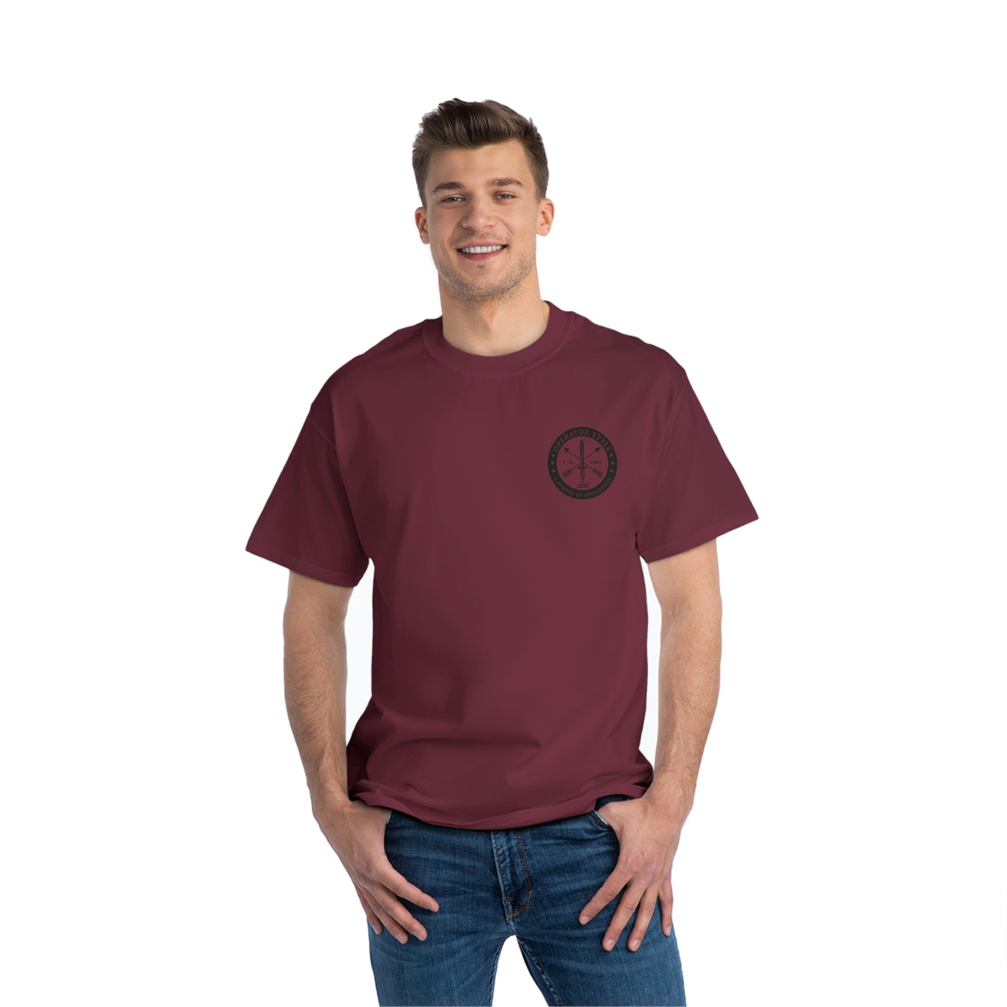 Operator Style/DCC Hanes 100% Cotton Beefy-T® Short-Sleeve T-Shirt