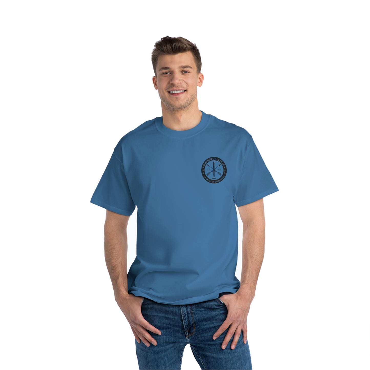 Operator Style/DCC Hanes 100% Cotton Beefy-T® Short-Sleeve T-Shirt