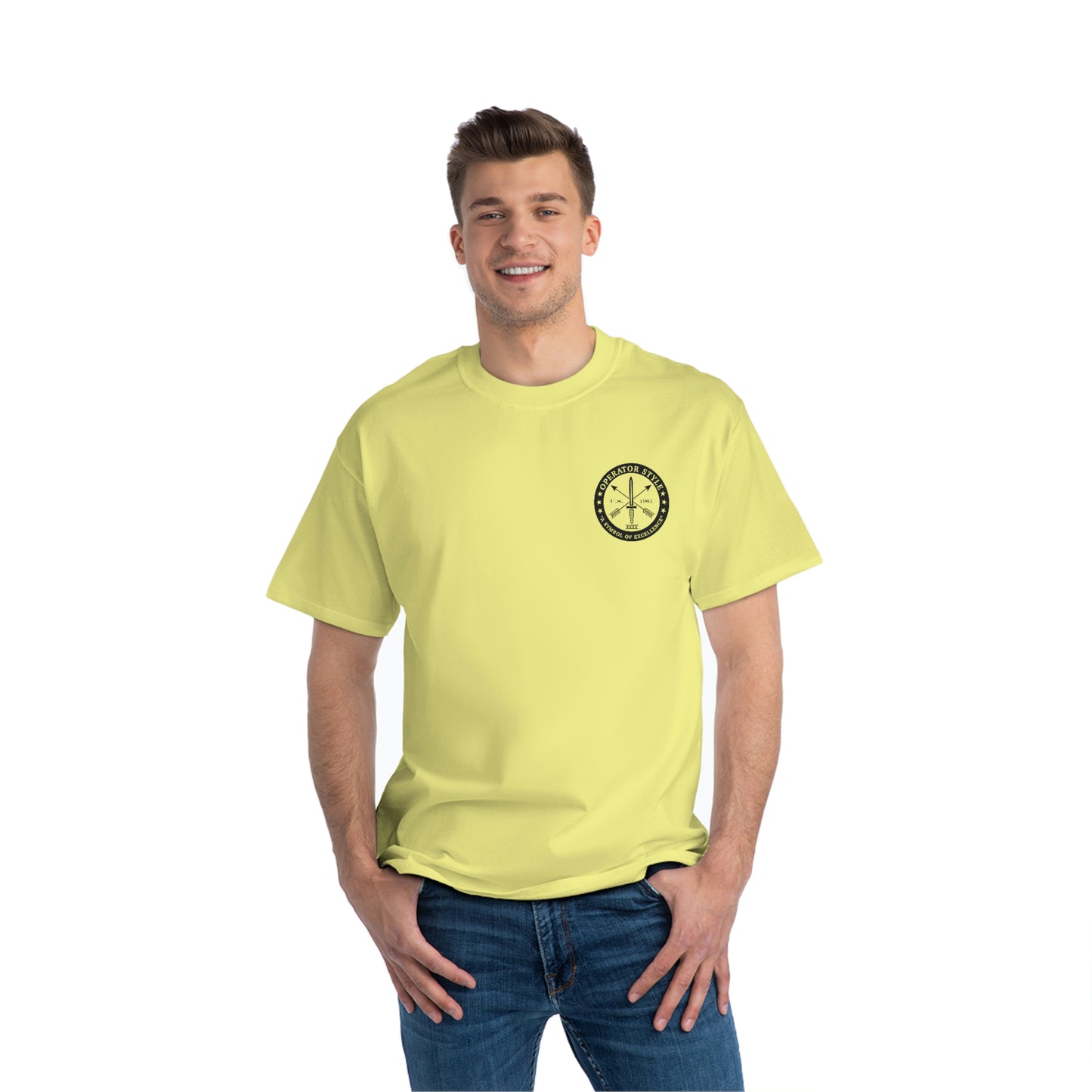 Operator Style/DCC Hanes 100% Cotton Beefy-T® Short-Sleeve T-Shirt