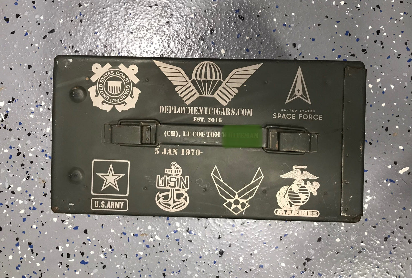 Chaplain Corps Ammo Can Humidor