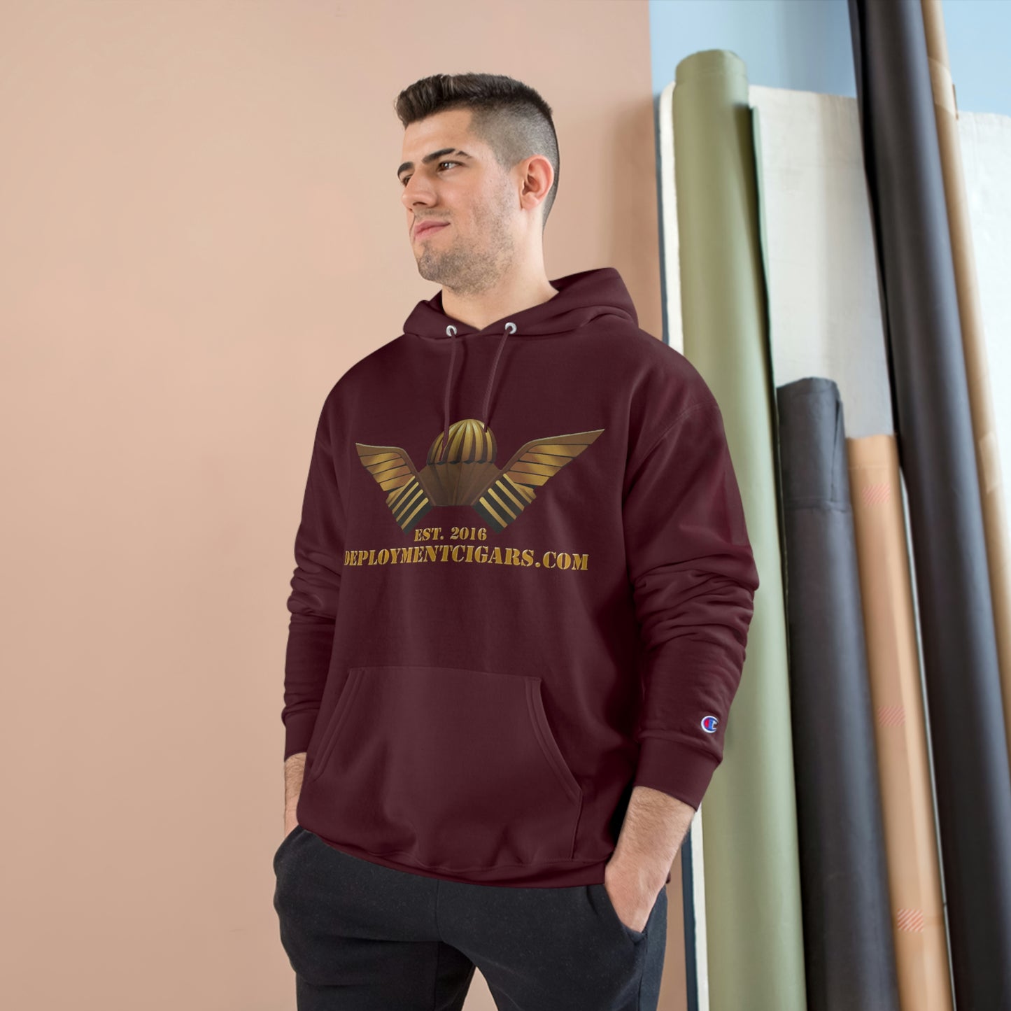 Champion Gold Logo Hoodie
