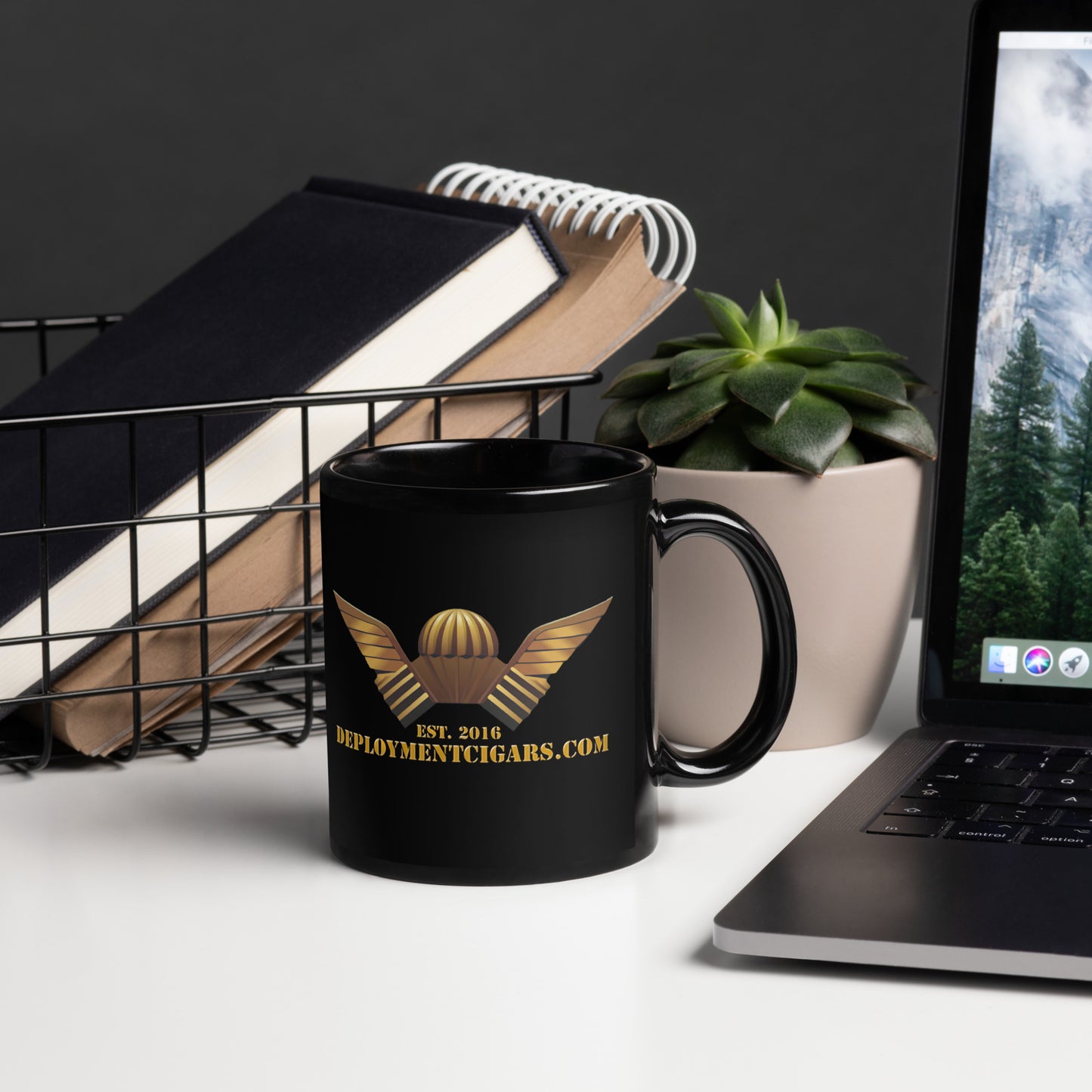 Glossy Black DCC Mug