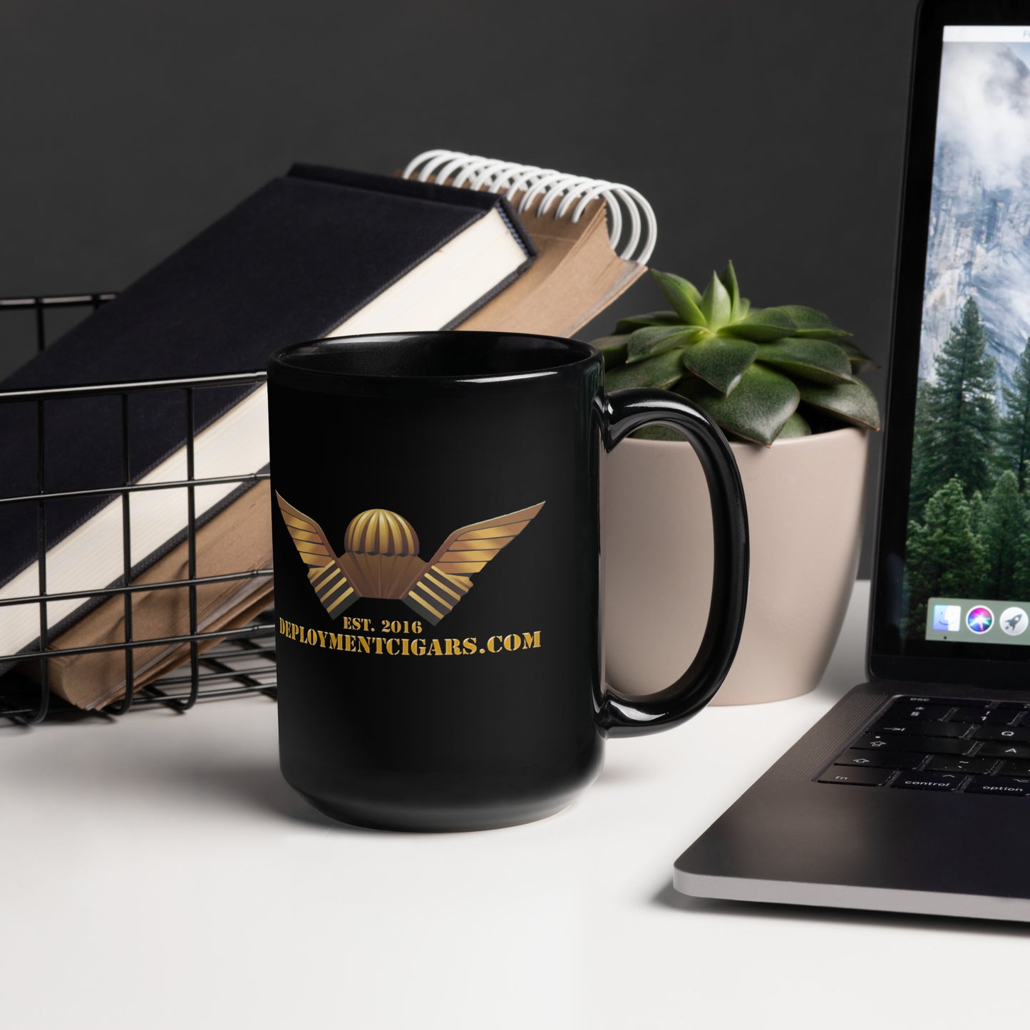 Glossy Black DCC Mug