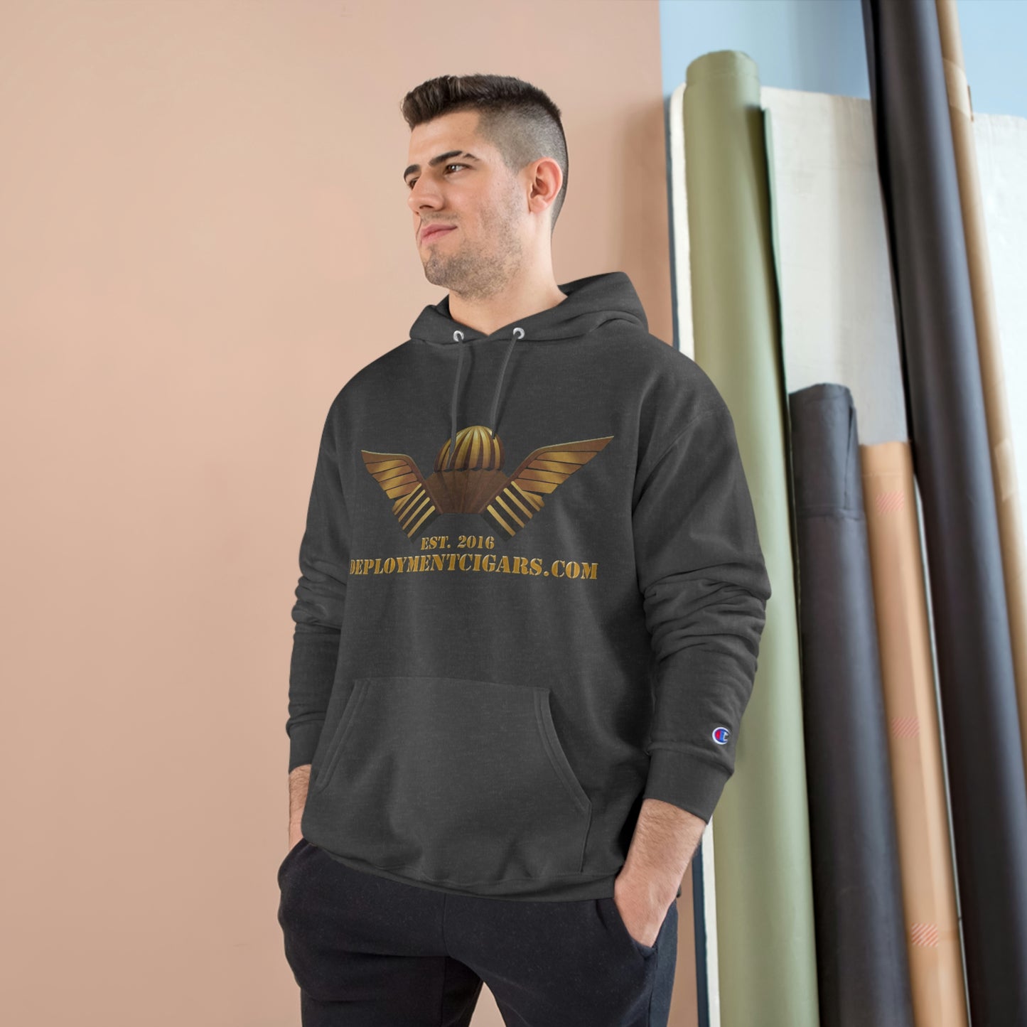 Champion Gold Logo Hoodie
