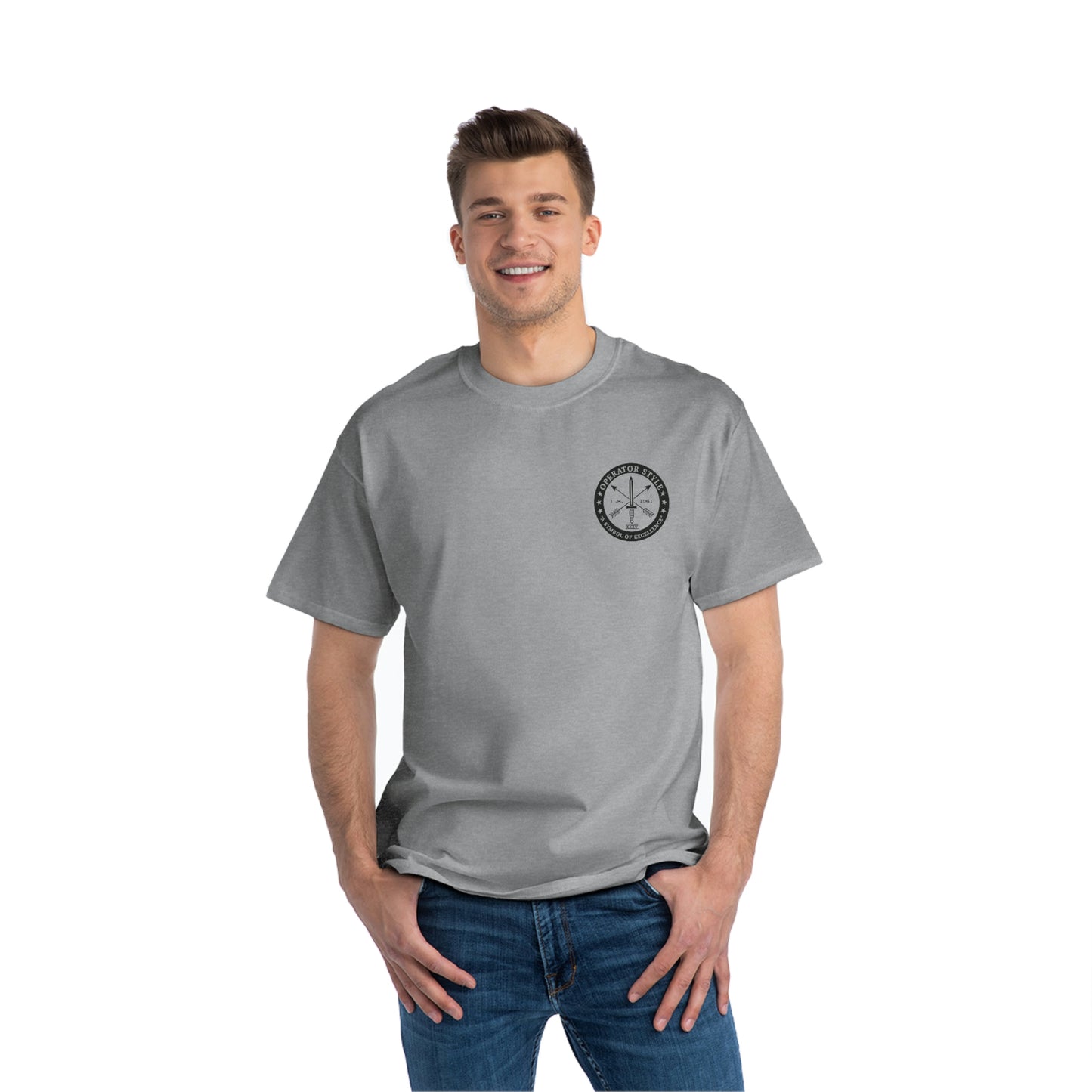 Operator Style/DCC Hanes 100% Cotton Beefy-T® Short-Sleeve T-Shirt