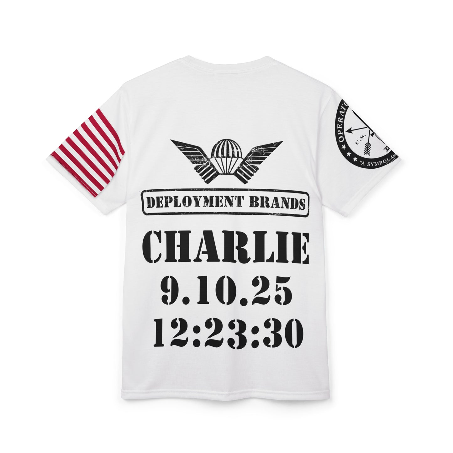 Color Freedom Operator Style — Deployment Brand Patriotic T-Shirt