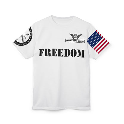 Color Freedom Operator Style — Deployment Brand Patriotic T-Shirt