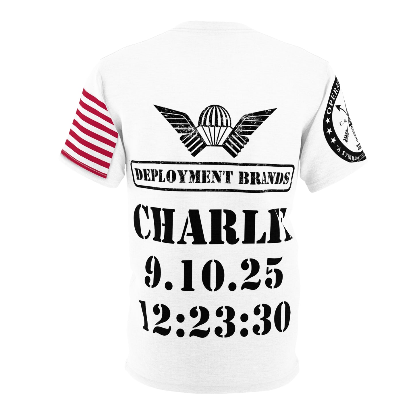 Color Freedom Operator Style — Deployment Brand Patriotic T-Shirt