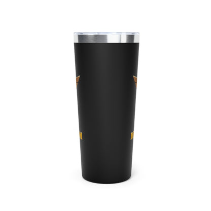 22oz Copper Vacuum Tumbler — Gold Parachute Logo, EST. 2016