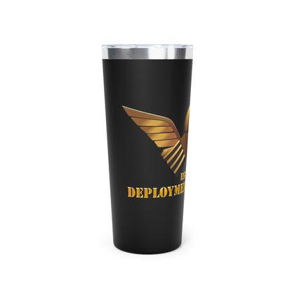 22oz Copper Vacuum Tumbler — Gold Parachute Logo, EST. 2016