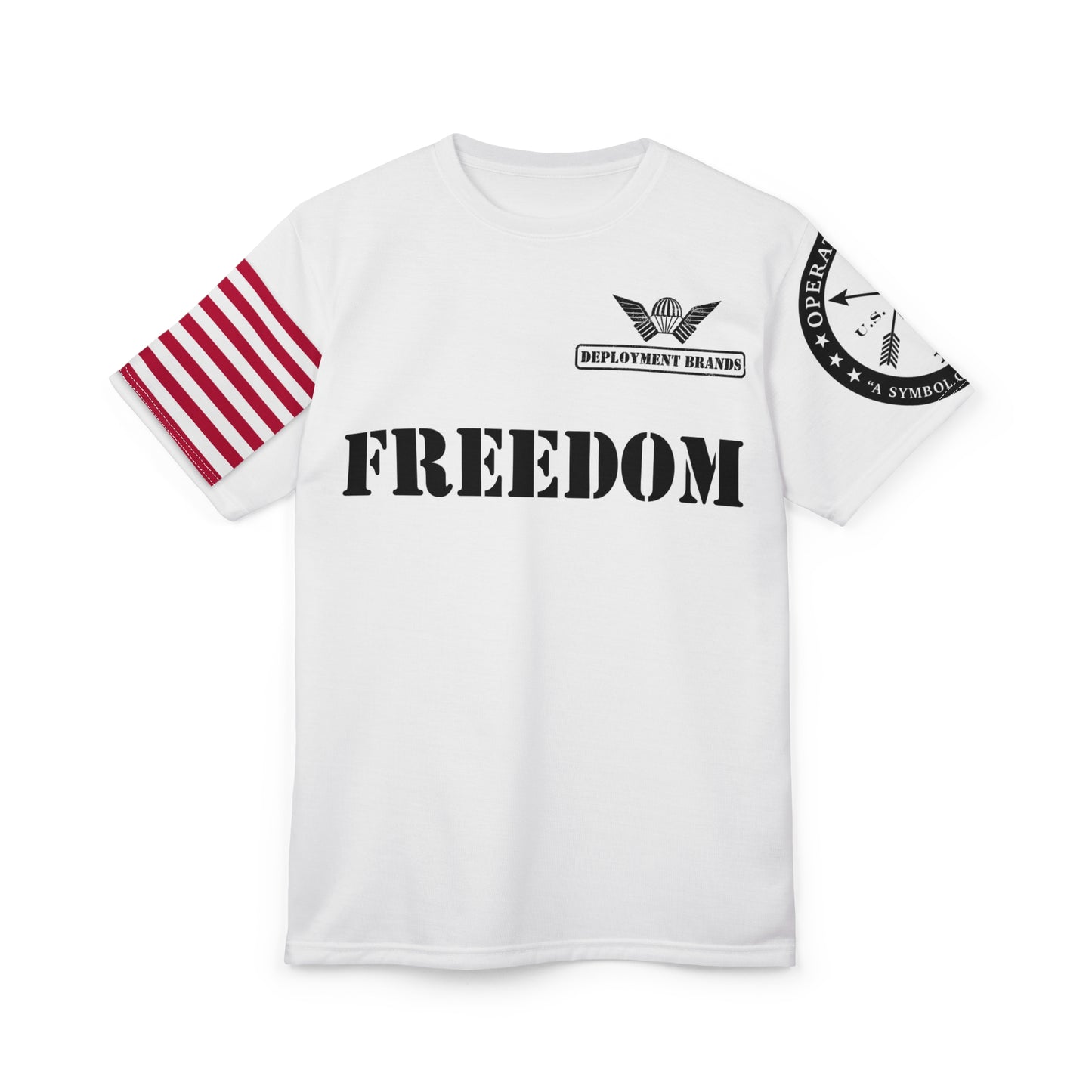 Color Freedom Operator Style — Deployment Brand Patriotic T-Shirt