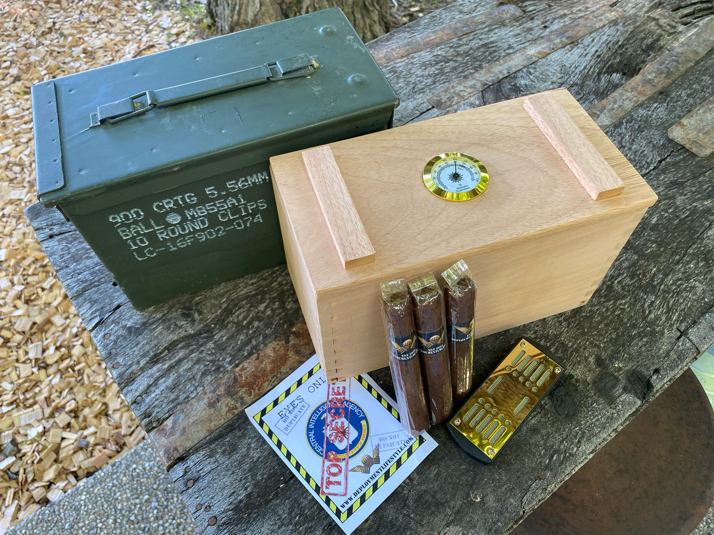 DCC .50 Cal Ammo Can Humidor Gift Set