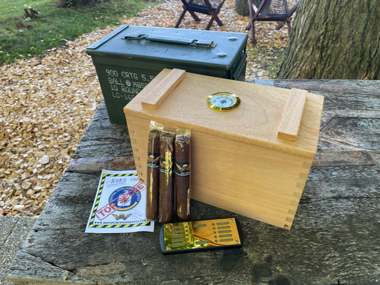 DCC Fat .50 Cal Ammo Can Humidor Gift Set