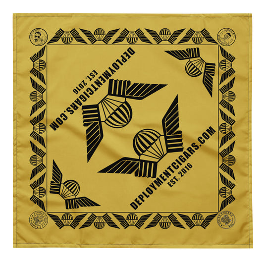 DCC Old Gold/Black Logo Bandana