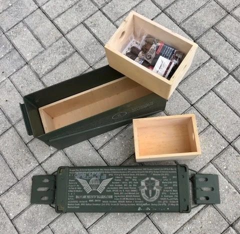 Limited Edition Green Beret Custom 40MM Ammo Can Humidor