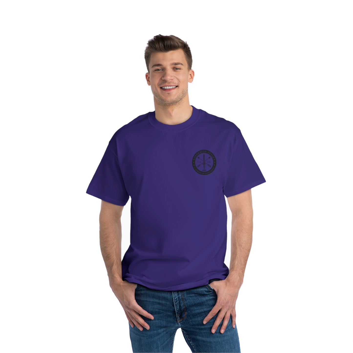 Operator Style/DCC Hanes 100% Cotton Beefy-T®  Short-Sleeve T-Shirt